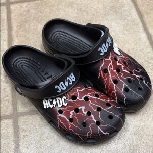 CROCS x AC/DC Black and Red Lightning Clogs